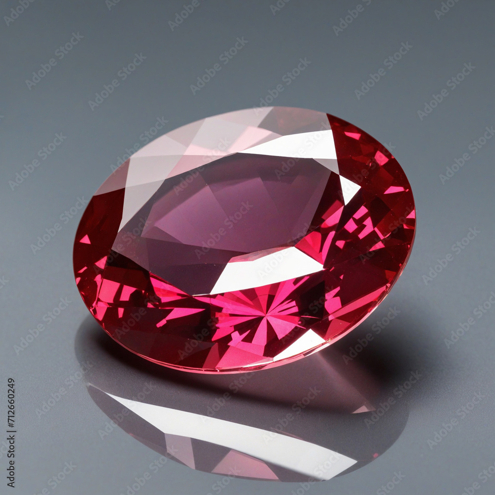 Red Ruby Isolated Gems