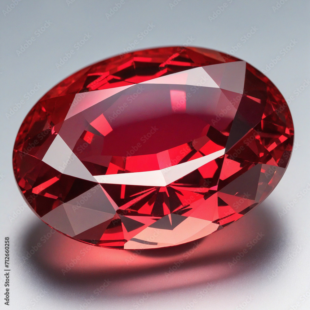 Red Ruby Isolated Gems Red Ruby Isolated Gems