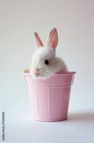 the pink bucket that has a white bunny © Andrus Ciprian