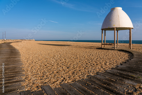 Folkestone Beach in Kent, England