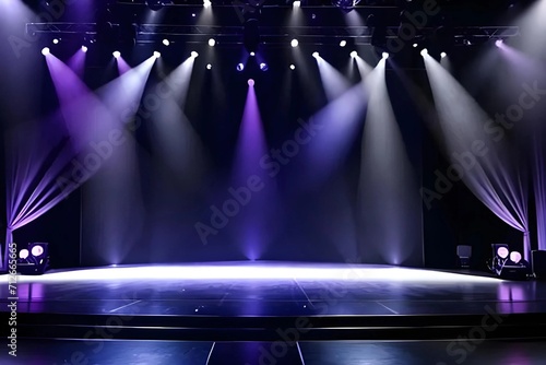 Empty Stage with Lights 