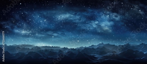 Starry sky on a dark background.