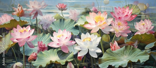 Lotus blooms