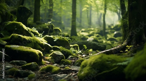 ferns in the forest