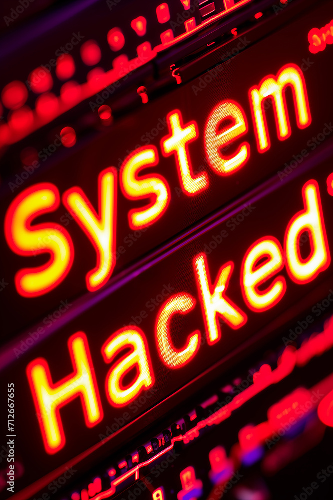 a digital display showing abstract code and a malicious cyber attack warning in bright text a digital display showing abstract code and a malicious cyber attack warning in bright text