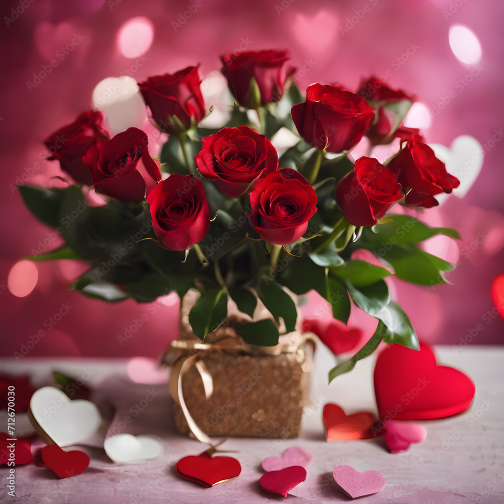 Heartfelt Blossoms: Red Roses in the Spirit of Valentine's Day Heartfelt Blossoms: Red Roses in the Spirit of Valentine's Day