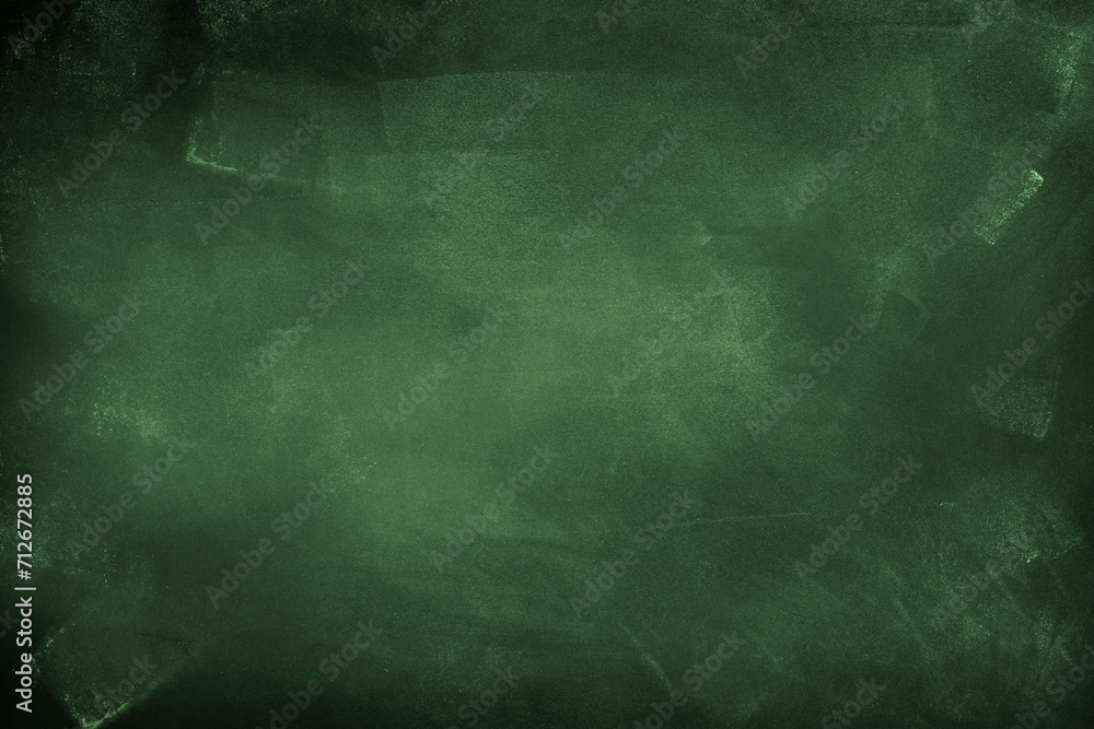 Chalk rubbed out on green chalkboard background Chalk rubbed out on green chalkboard background