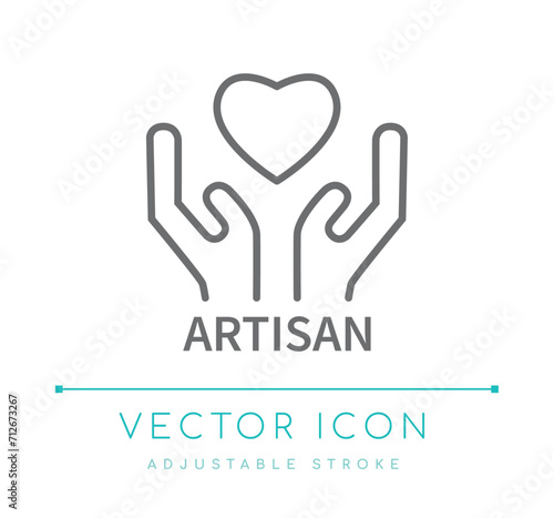 Artisan Product Small Business Line Icon