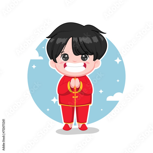 chinese new year cartoon illustration
