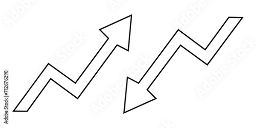 Up and down arrow vector isolated, Rounded mini arrows, up-down icon. A small two-way black direction symbol. Isolated on a white background.