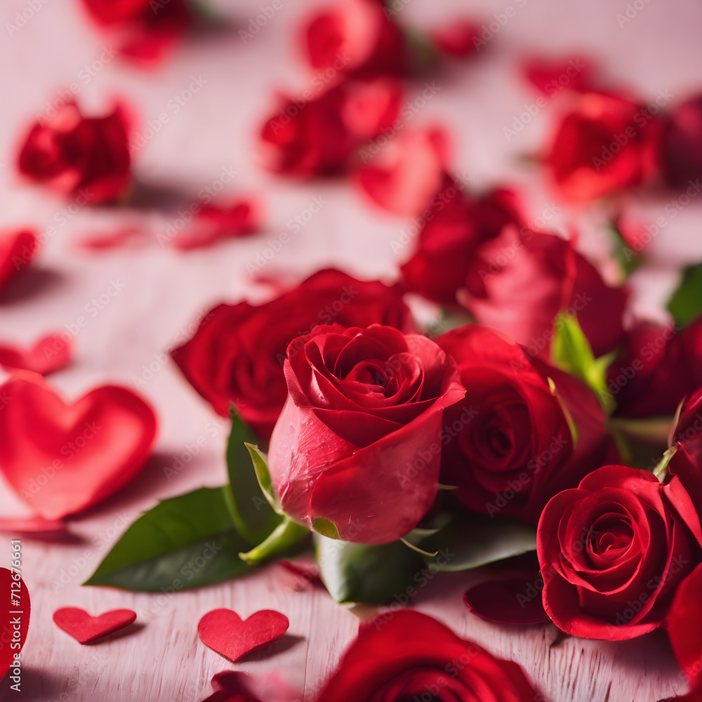 Scarlet Sentiments: Red Roses and Hearts for Love's Celebration Scarlet Sentiments: Red Roses and Hearts for Love's Celebration