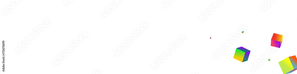 Obraz premium Iridescent Confetti Vector White Panoramic