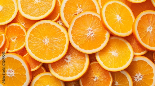 orange slices arranged in a stack as the background