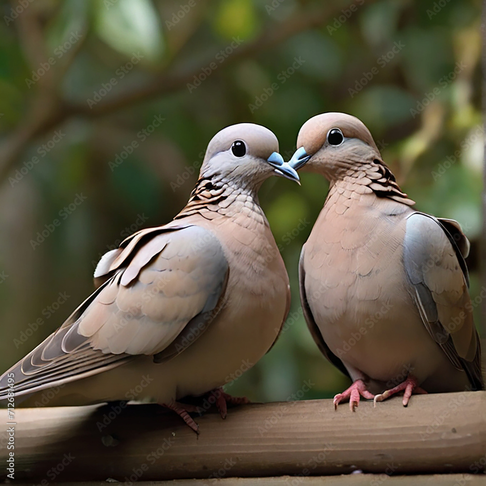 Beautiful Bright doves loving photos. Beautiful Bright doves loving photos.