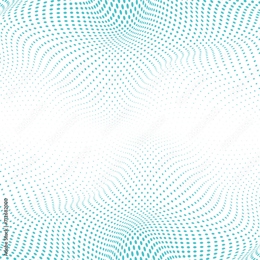 blue dot wave and white background blue dot wave and white background