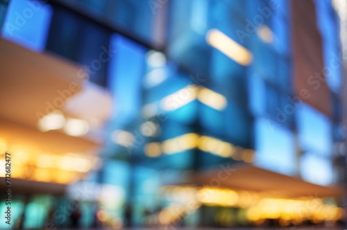 Wallpaper Mural Modern company building, abstract blurred defocused background Torontodigital.ca