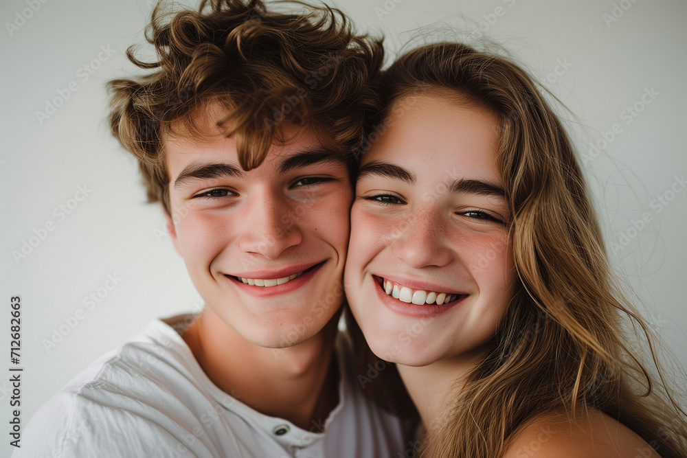 portrait of a happy couple portrait of a happy couple