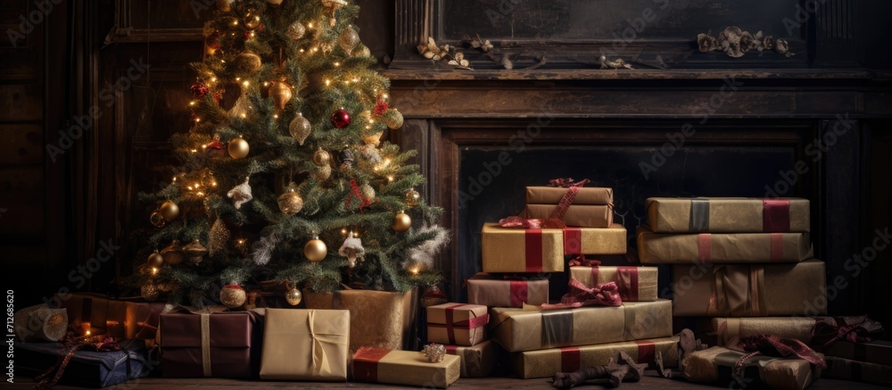 Gifts and books remain under the tree on Boxing Day.