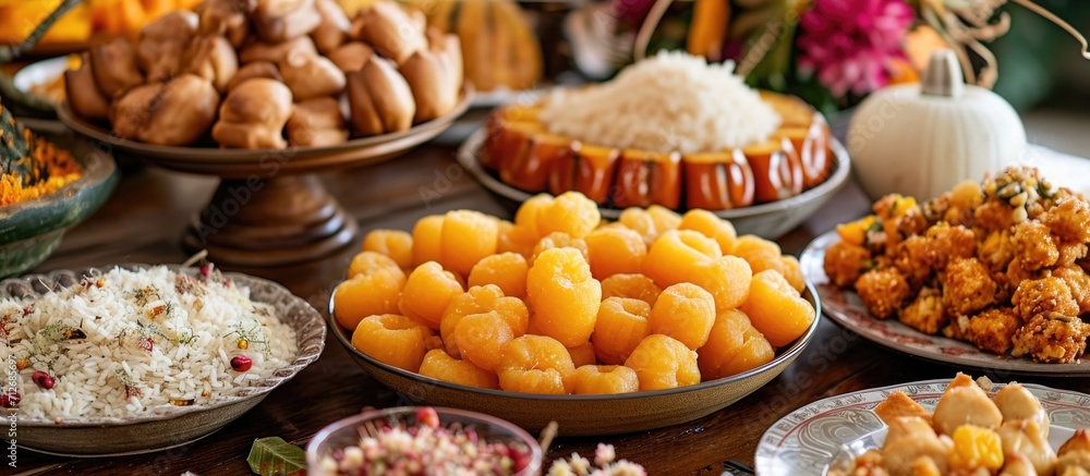 Brazilian festival sweets include curau, hominy, sweet rice, and pumpkin treats.