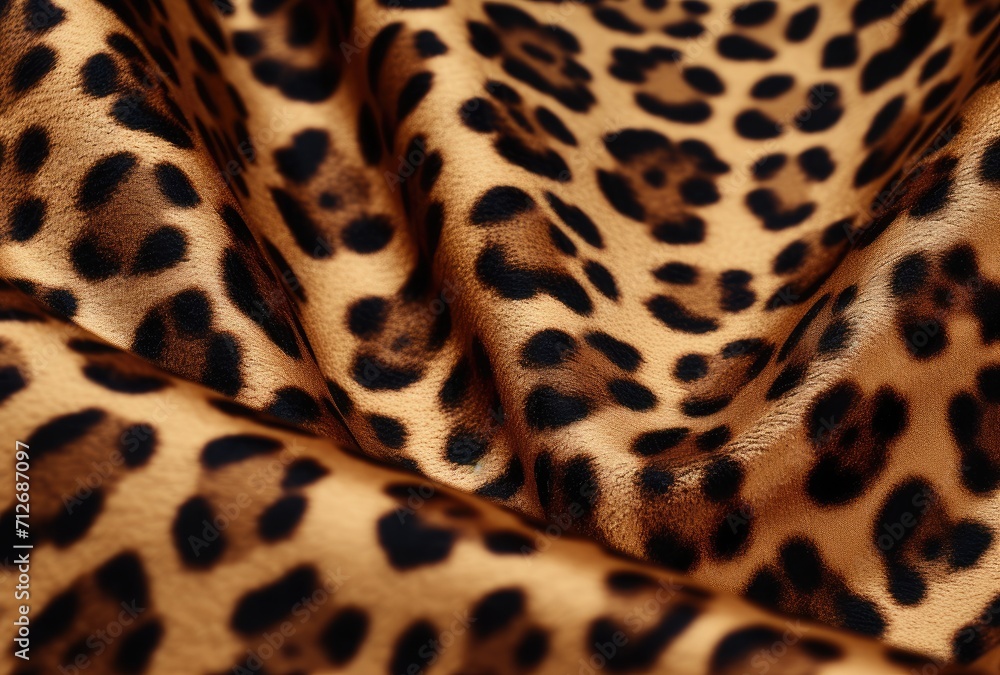 Explore the intricate beauty of leopard print fabric up close. Explore the intricate beauty of leopard print fabric up close.