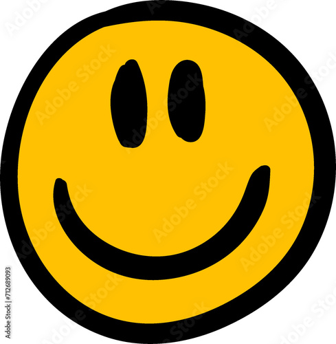 Happy Face Smile Retro Groovy Smile Yellow Face Smiley