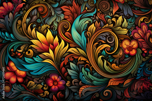 Fantasy tapestry texture.