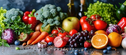 Healthy diet ingredients for overall health maintenance or improvement.