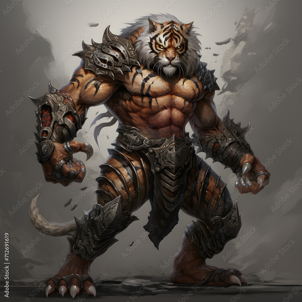 Fototapeta premium Tiger warrior