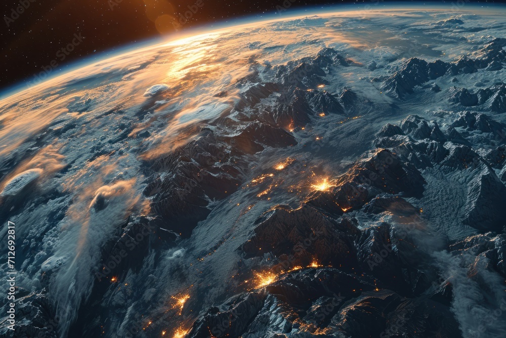 A view of the planet from space A view of the planet from space