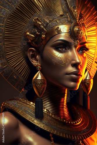 ancient Egypt Egyptian gold face pharaoh mask like Tutankhamen 3d illustration death mummy