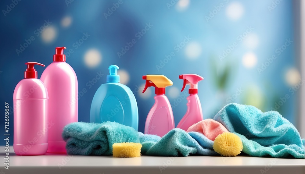Creative composition of cleaning products and appliances for housework