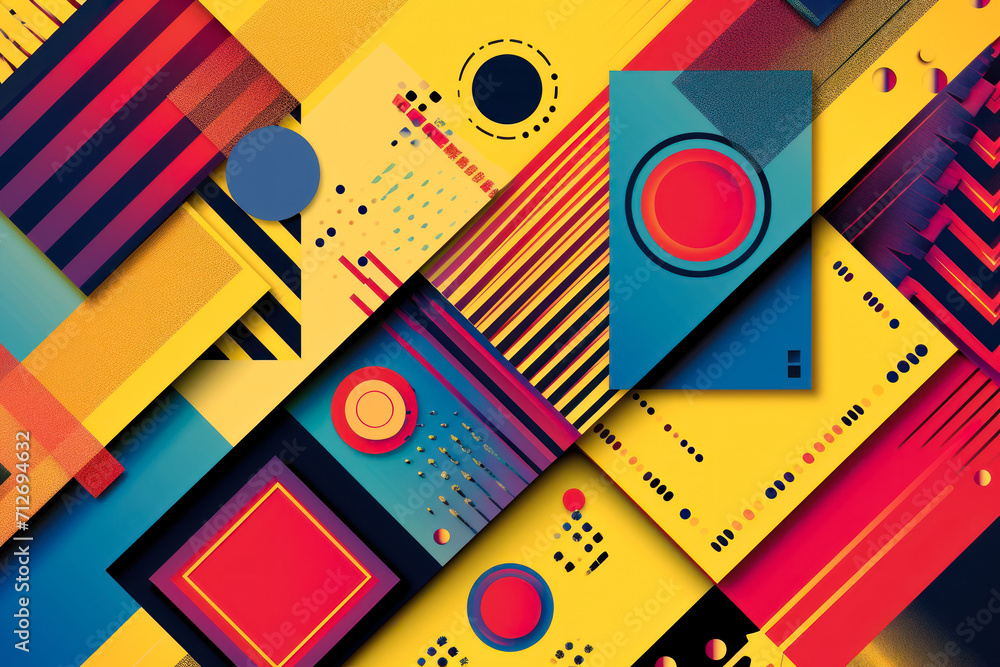 vibrant and abstract background with geometric patterns vibrant and abstract background with geometric patterns