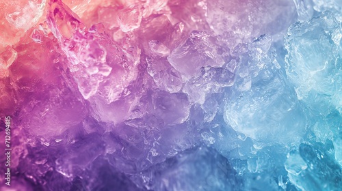 Multicolored glow ice texture background 