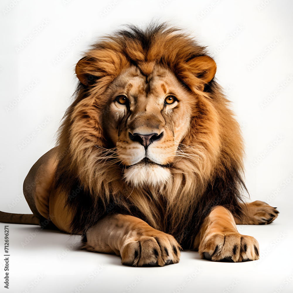 lion isolated on white background lion isolated on white background