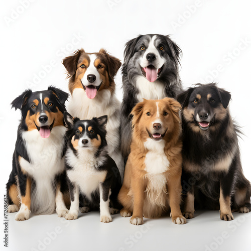 group of dogs, beautiful dogs