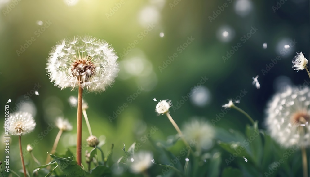Beauty white dandelion background Beauty white dandelion background