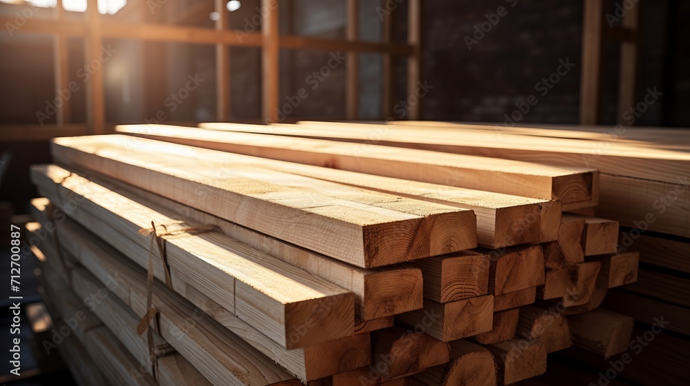 stacked wooden boards in a woodworking industry. stacks with pine lumber. folded edged board. wood harvesting shop. timber for construction stacked wooden boards in a woodworking industry. stacks with pine lumber. folded edged board. wood harvesting shop. timber for construction