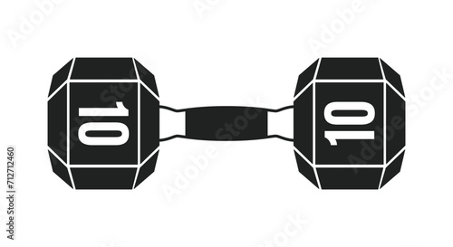 Dumbbell Icon, Dumbbell Vector, Fitness Weights, Dumbbell Illustration, 10lbs, 10 Pounds, Gym Weights, 10lb weight, 10 Pounds, Weightlifting, Weight Lifting Dumbbells, Vector Illustration Background