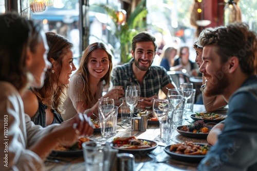 Informal lunch among friends