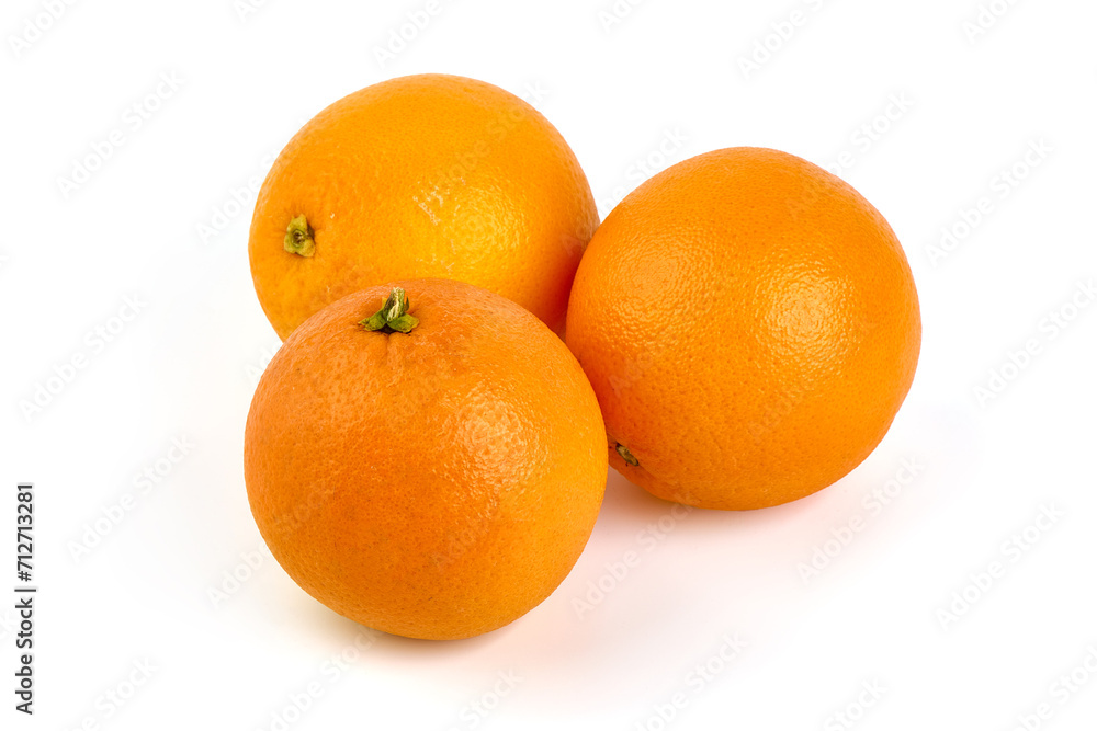 Oranges, isolated on white background. Oranges, isolated on white background.