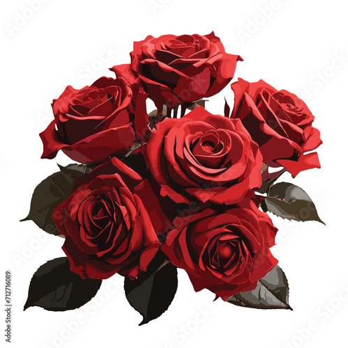 bouquet of red roses