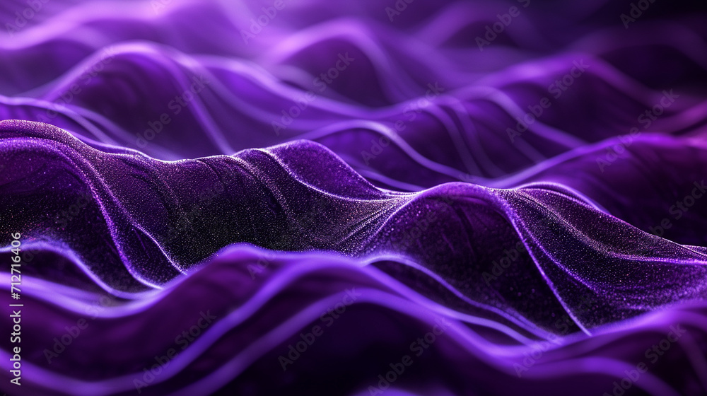 Abstract Violet Wavy Lines. Violet Background Abstract Violet Wavy Lines. Violet Background