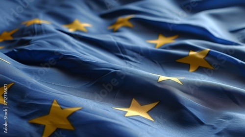 Silk Union Flag of Europe photo