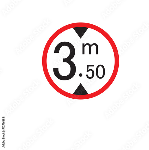 Vehicles with a height of more than one meter cannot enter.
