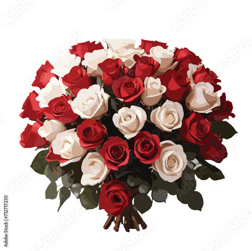 bouquet of red roses 