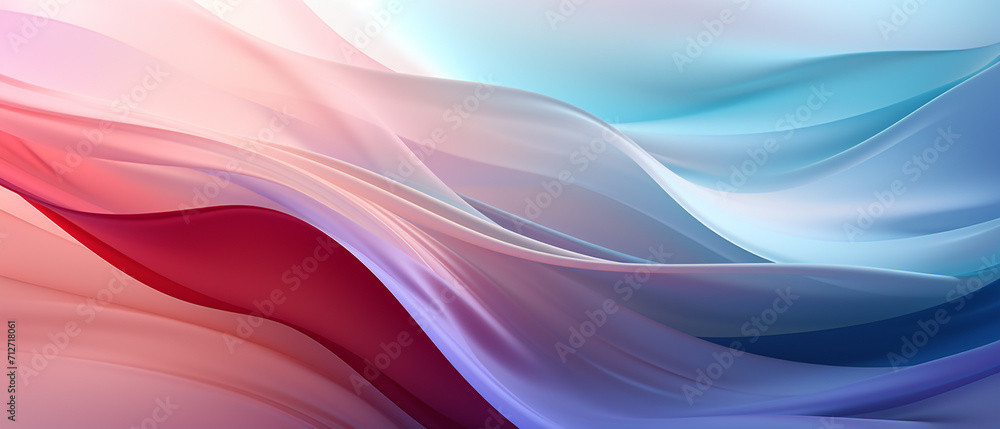 Abstract ultrawide light background with gradient lilac beige pink purple azure blue gray waves in pastel colors. Perfect for design, banner, wallpaper, template, art, creative projects, desktop. 21:9