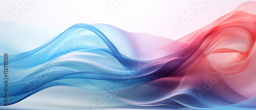 Abstract ultrawide light background with gradient azure blue orange pink purple white gray waves in pastel colors. Perfect for design, banner, wallpaper, template, creative projects, desktop. 21:9 © Life Background