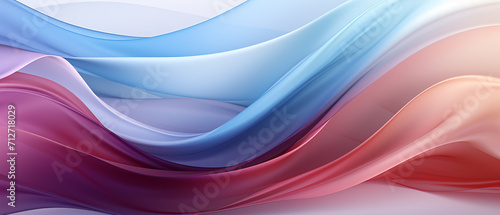 Abstract ultrawide light background with gradient purple azure blue orange pink white gray waves in pastel colors. Perfect for design  banner  wallpaper  template  creative projects  desktop. 21 9