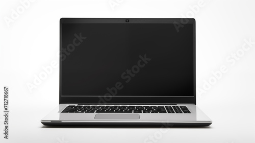 laptop isolated on white background. generative ai