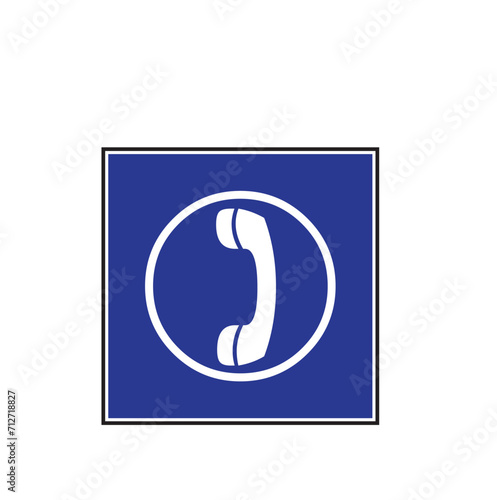 emergency phone, pay phone, 112 emergency phone vector icon